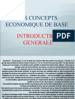 Les Concepts Economique de Base: Generale