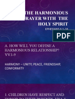 The Harmonious Prayer With The Holy Spirit