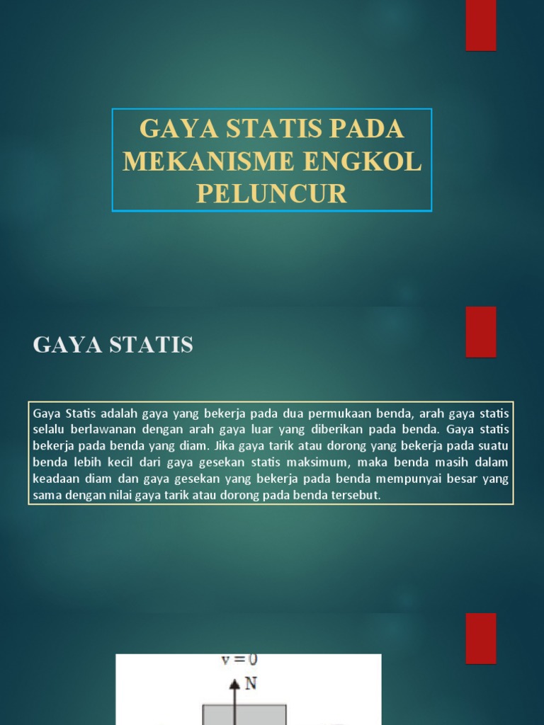 Gaya Statis pada Mekanisme Engkol | PDF