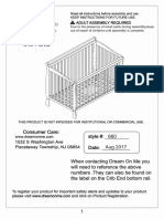 660 - Ashton 5 in 1 Convertible Crib - Manual