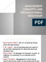 Management Concepts and Organizational Behaviour