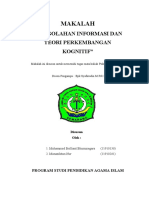 Makalah Psikologi Pendidikan - Pengolahan Informasi Dan Teori Perkembangan Kognitif