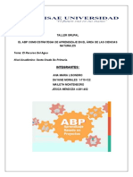 ABP-trabajo Grupal-El Recurso Del Agua, Didáctica de Las Ciencias Naturales