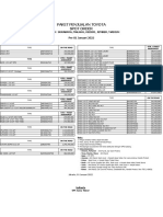 Spot Order - Paket Penjualan JATIM 01 Januari 2022