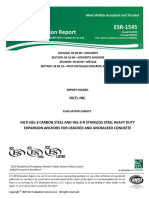 ICC ES Evaluation Report ESR 1545: Hilti, Inc