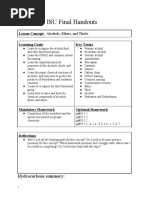 Chemistry Final Worksheet