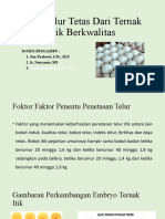 Asal Telur Tetas Dari Ternak Itik Berkwalitas: Dosen Pengampu: 1. Nur Prabewi, S.PT., M.P. 2. Ir. Nuryanto, MS 3