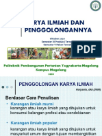Karya Ilmiah Dan Penggolongannya: Politeknik Pembangunan Pertanian Yogyakarta-Magelang Kampus Magelang 2020