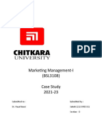 Marketing Management HLL Assignment 2120981531