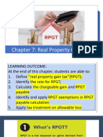 Chapter 7: Real Property Gain Tax