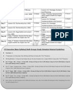 3 Months Study Plan With A, B, C Analysis CS Executive New Syllabus Dec-21