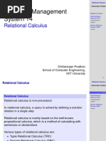 Database Management System 14: Relational Calculus