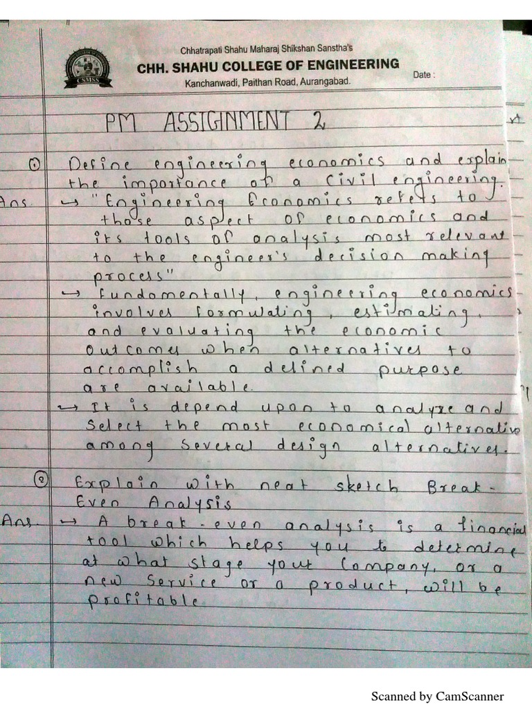 PM Assignment | PDF