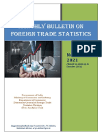 Monthly Bulletin On Foreign Trade Statistic-November, 2021