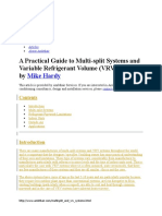 A Practical Guide To Multi-Split Systems and Variable Refrigerant Volume (VRV) Systems by