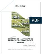 Buggy: Operator'S Maintenance Service and Spare Parts Manual