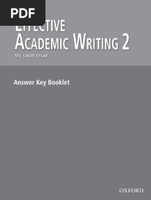 Effective Academic Writing 2 Answer Keypdf