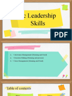 Leadership Skills and Planets