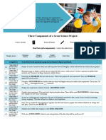 Three Components of A Great Science Project:: Due Date (All Components)