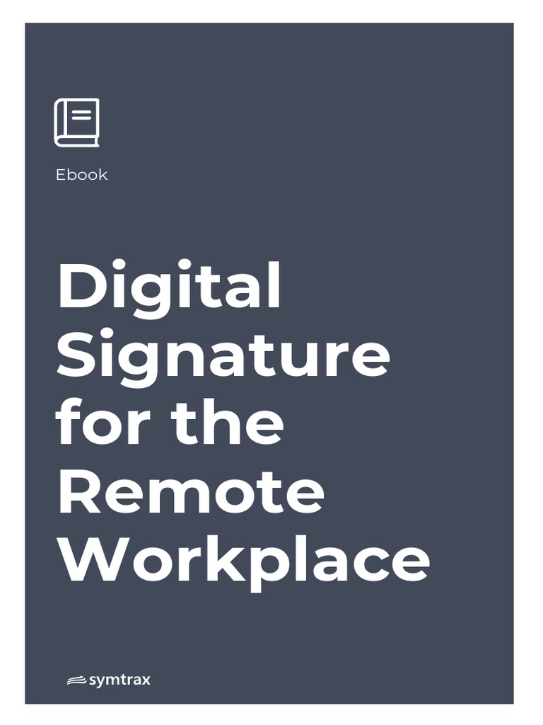 En Ebook Digital Signature For The Remote Workplace | PDF ...