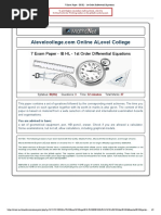 7 Exam Paper - IB HL - 1st Order Differential Equations