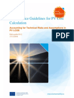 Best Practice Guidelines For PV Cost Calculation