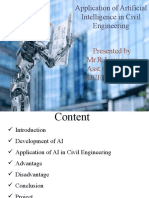 Application of Artificial Intelligence in Civil Engineering