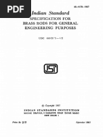 IS 319: Brass Chemical Composition Standards | PDF | Engineering ...