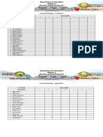 Class Record (Modules) - Tle Quarter 1: 8 - Molave Module Number Name of Student 1 2 3 4 5 6 7