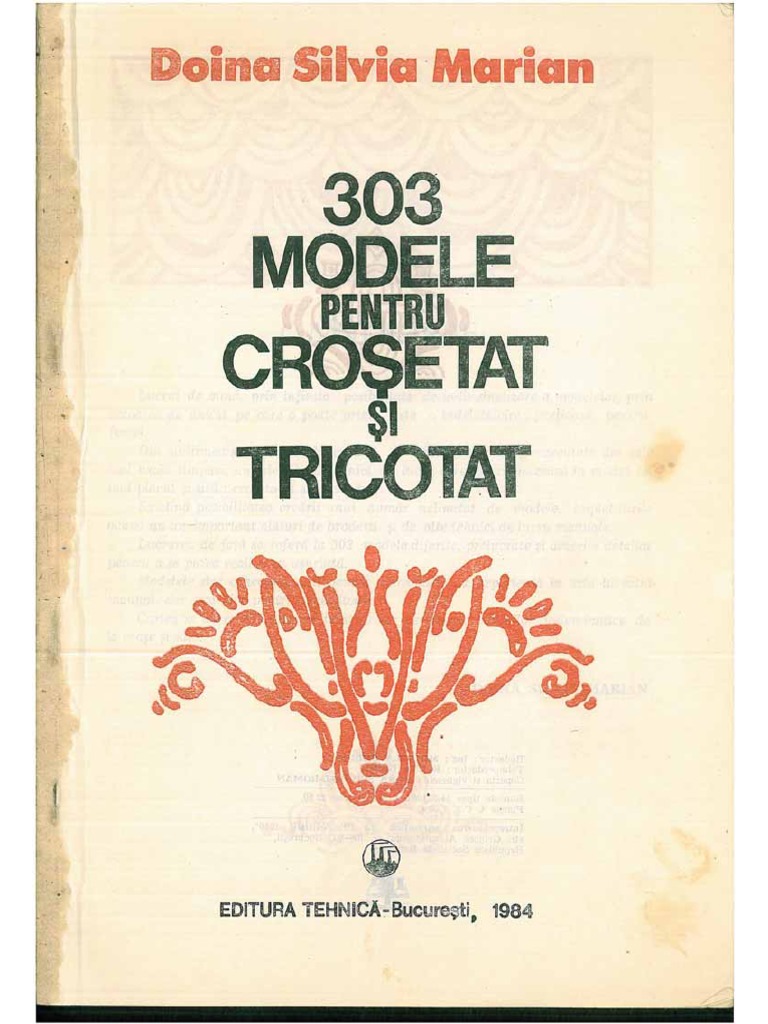 303 Modele Pentru Crosetat Si Tricotat | PDF