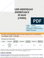 Online Mendelian Inheritance in Man (OMIM) : Name:-Varinda Class: - B.Sc. (Hons) 3 Name: - Varinda Class: - B.Sc. (Hons) 3