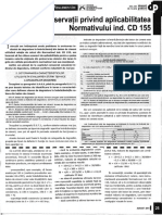 Aplicarea Normativului CD 155