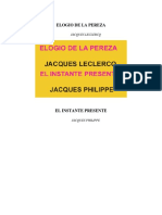 Elogio de La Pereza El Instante Presente - Jacques Philippe