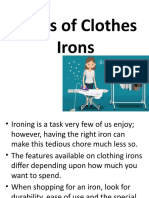 Types of Clothes Irons