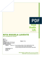Rita Miguela Lavente: Diet: Blenderized Feeding