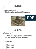 Surds: What Is A Surd? Manipulating and Simplifying Surds