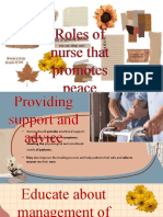 Roles of Nurse That Promotes Peace