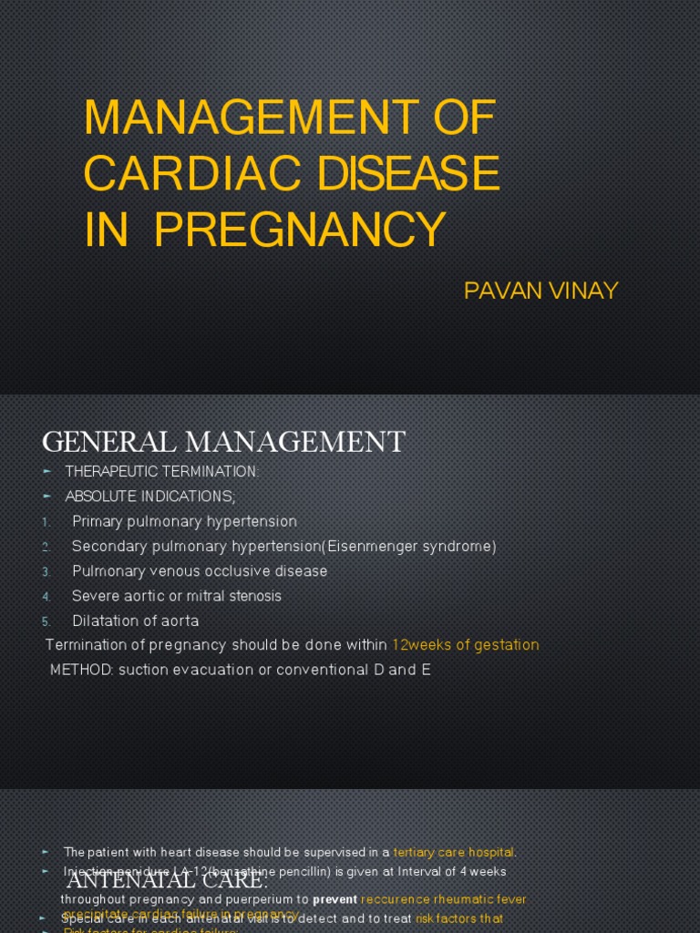 Cardiac Disease Management in Pregnancy | PDF | Heart | Childbirth