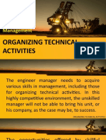 Organizing Technical Activities
