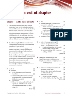 Answers To End-Of-Chapter Questions: Chapter 5 Acids, Bases and Salts