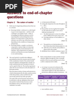 Answers To End-Of-Chapter Questions