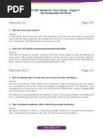 Class 9 Science Chapter 5 Solutions | PDF | Cell (Biology) | Cell Membrane