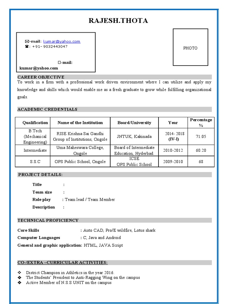 Rajesh - Thota: - Mail | PDF