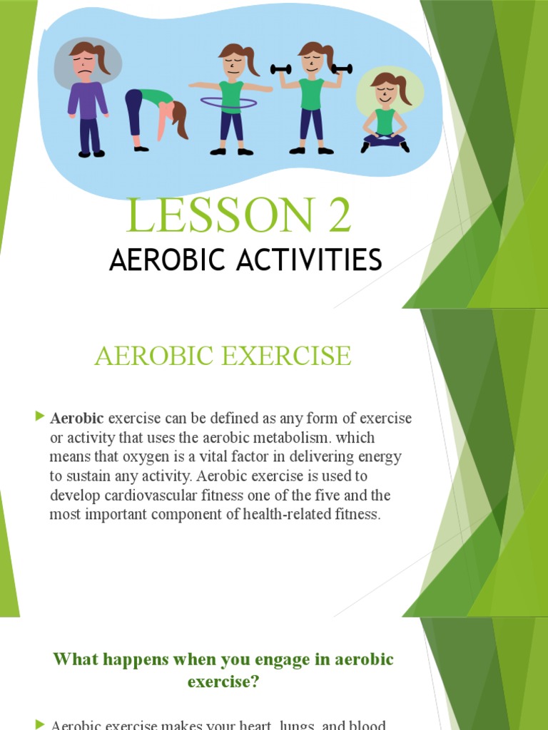 Lesson 2 Aerobic Activities Fitt Principle PDF Strength Training