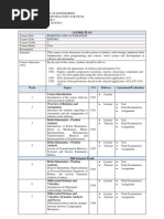 KNP3063 Robotics and Automation Course Plan