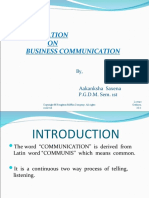 Presentation ON Business Communication: Reserved. Outlines, 10-1