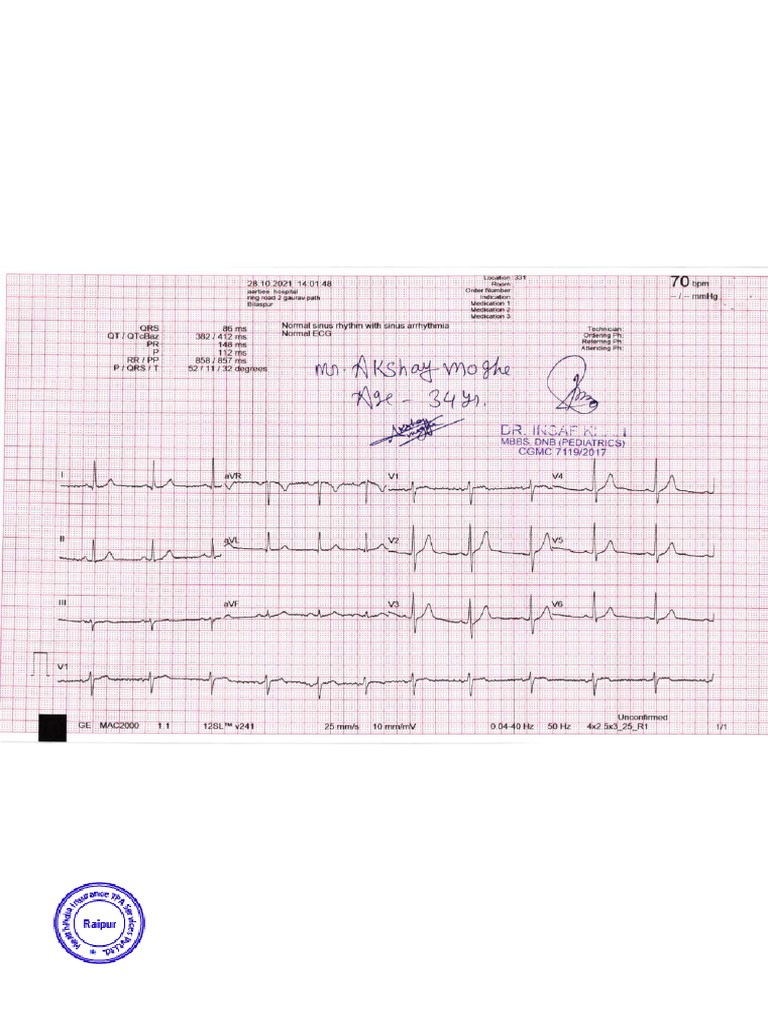 ECG Certificate PDF