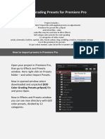 620 Color Grading Presets for Premiere Pro