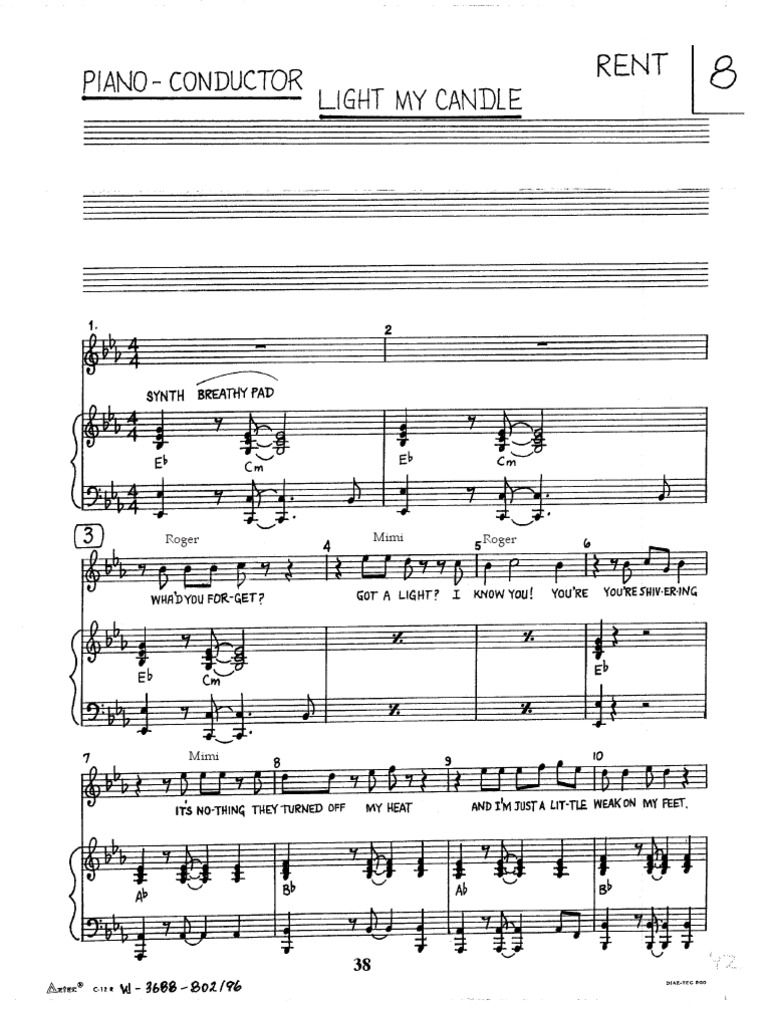 Light My Candle Piano PDF Business