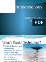 Stealth Technology: Rahul Joseph Arthur 1EP05ME053